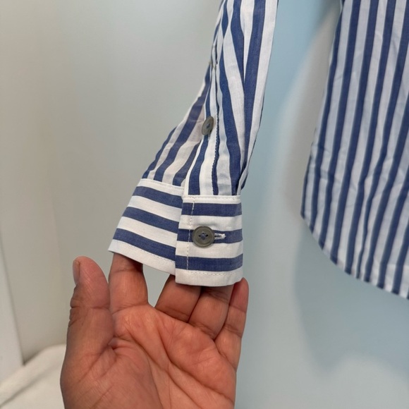 Anthropologie Pilcro and the letterpress women’s striped shirt size 00 - Picture 6 of 10